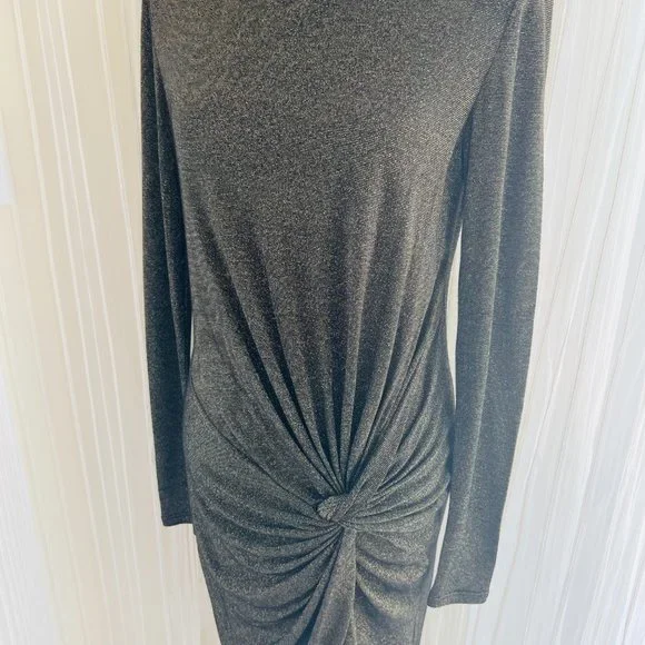 Ted Baker London Lizzey Twist Gold Dress size 3 - Picture 2 of 10